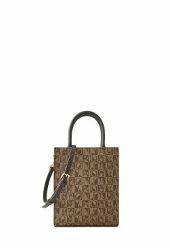 BONIA Black Galilea Monogram Small Tote