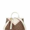 BONIA Beige Sienna Monogram Satchel