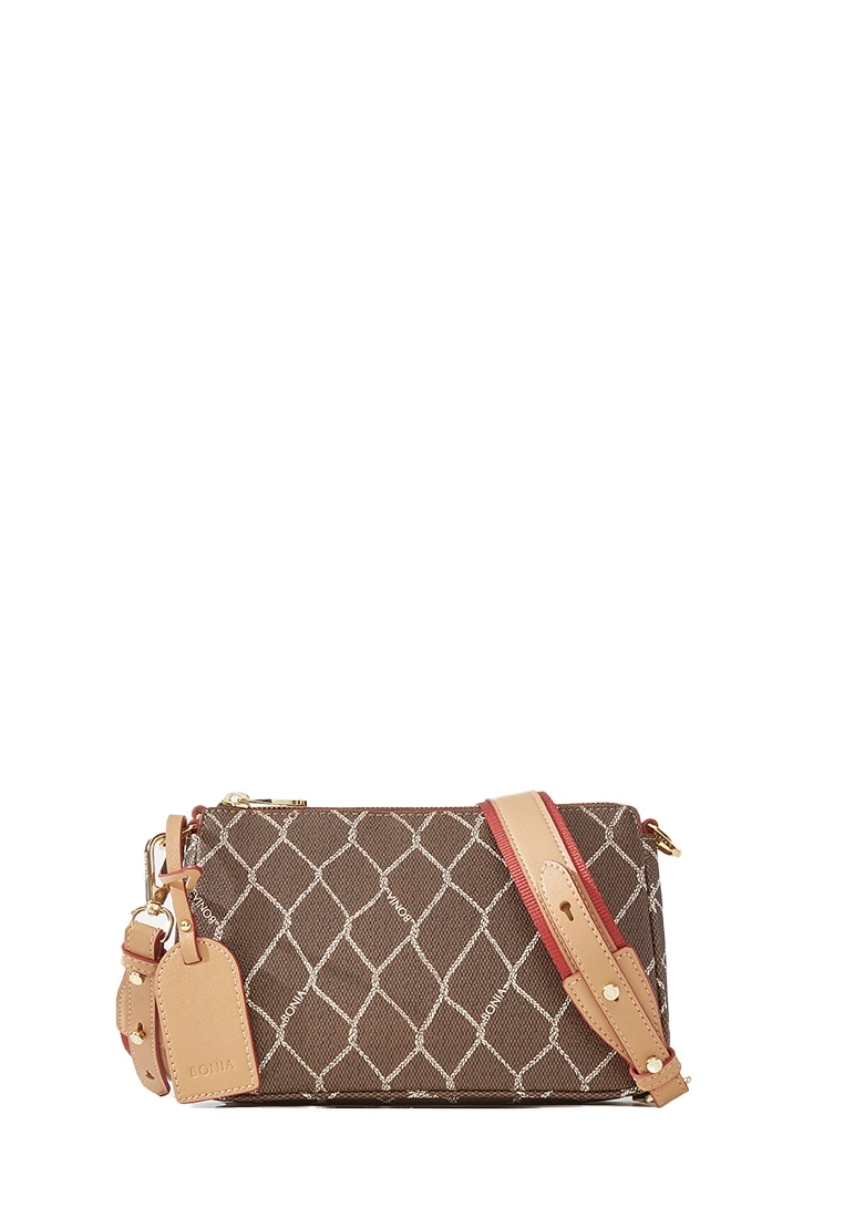 BONIA Beige Twinenet II Crossbody Bag With Pouch 5 BONIA Beige Twinenet II Crossbody Bag With Pouch - Image 5