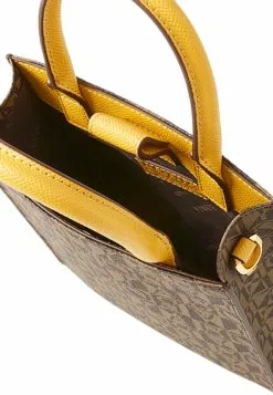 BONIA Dark Yellow Galilea Monogram Small Tote -Cheap Bonia Store bonia 5387 7307336 4