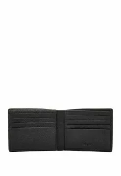 BONIA Black Dario Monogram Flap Up Wallet -Cheap Bonia Store bonia 5570 3584216 4