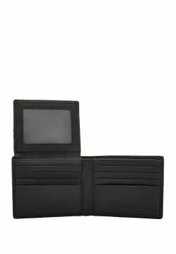 BONIA Black Dario Monogram Flap Up Wallet -Cheap Bonia Store bonia 5570 3584216 5