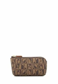 BONIA Dark Brown Monogram Coin Pouch