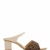 BONIA Beige Sherry Monogram Sandal Heels