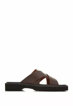 BONIA Dark Brown New Basics Heeled Slippers