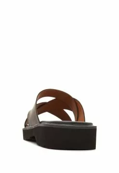 BONIA Dark Brown New Basics Heeled Slippers -Cheap Bonia Store bonia 7122 0588295 5