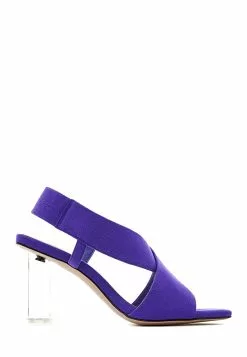 BONIA Purple Halina Suede Sandal Heels