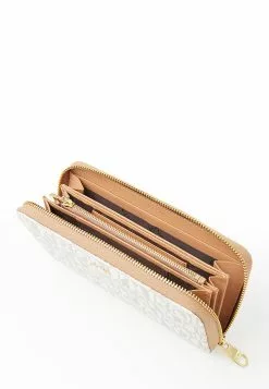 BONIA Latte Claire Marrone Zipper Wallet -Cheap Bonia Store bonia 7188 4319216 4