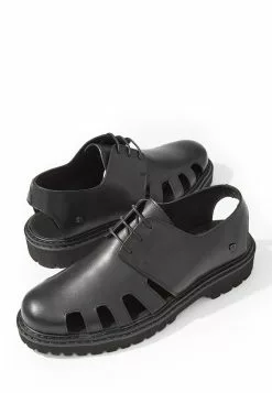 BONIA Nero Avventura Laced Cage Sandals -Cheap Bonia Store bonia 7231 1638616 3