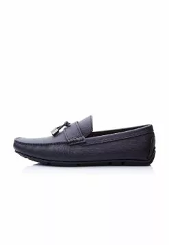 BONIA Black Ollie Single Tassel Loafers -Cheap Bonia Store bonia 7240 2789716 4