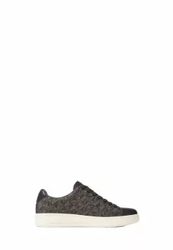 BONIA Nero Orbit Monogram Leather Sneakers