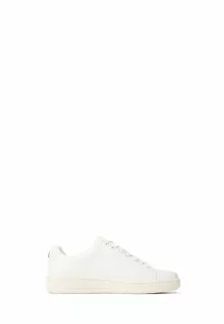 BONIA Optic White Orbit Leather Low Top Sneakers