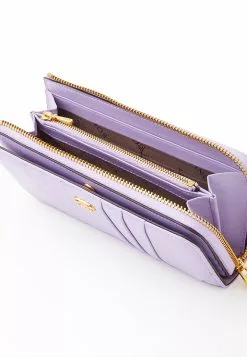 BONIA Purple Paste Croissant Long Zipper Wallet -Cheap Bonia Store bonia 7311 3219426 5
