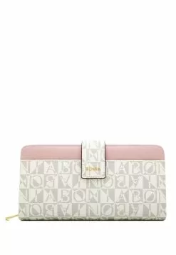 BONIA Blush Pink Claire Marrone Long Zippered Wallet