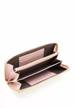 BONIA Blush Pink Claire Marrone Long Zippered Wallet -Cheap Bonia Store bonia 7616 3136175 6