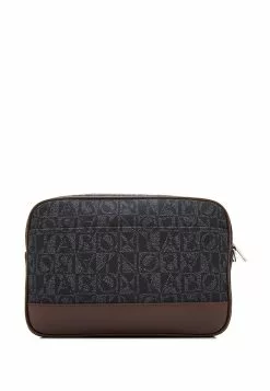 BONIA Dark Brown Nathan Monogram Clutch -Cheap Bonia Store bonia 8388 2021975 3