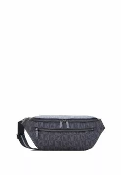 BONIA Black Dario Monogram Small Waist Pouch