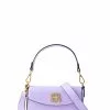 BONIA Purple Paste Miley Small Saddle Belted Bag