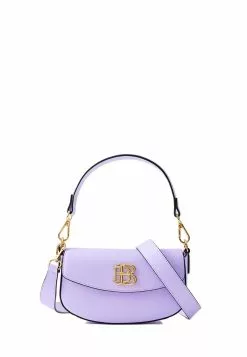 BONIA Purple Paste Miley Small Saddle Belted Bag
