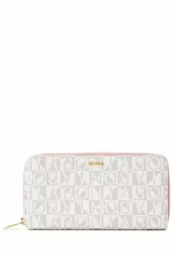 BONIA Blush Pink Claire Marrone Zipper Wallet