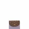 BONIA Purple Paste Lydia Monogram Short Two Fold Wallet