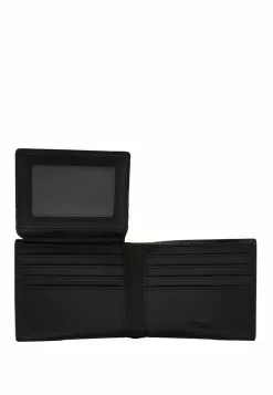 BONIA Black Terasso Monogram Wallet with Coin Compartment -Cheap Bonia Store bonia 8687 3111695 5