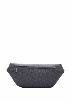 BONIA Black Monogram Medium Waist Pouch -Cheap Bonia Store bonia 8688 8140455 4