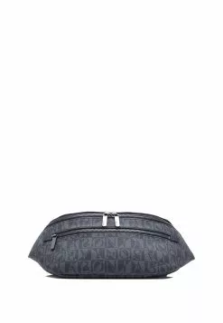 BONIA Black Monogram Medium Waist Pouch -Cheap Bonia Store bonia 8688 8140455 5