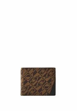 BONIA Black Terasso Monogram Money Clip Wallet