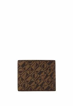 BONIA Black Terasso Monogram Centre Flap Cards Wallet -Cheap Bonia Store bonia 8691 9111695 3