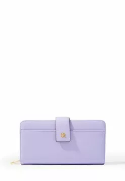 BONIA Purple Paste Fontaine 2 Fold Long Zipper Wallet