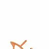 BONIA Magma Orange Audace Square-toe Heeled Sandals