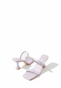 BONIA Purple Paste Audace Square-toe Heeled Sandals -Cheap Bonia Store bonia 9310 6815426 3