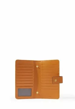 BONIA Magma Orange Fontaine 2 Fold Long Zipper Wallet -Cheap Bonia Store bonia 9314 7694626 4