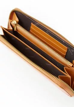 BONIA Magma Orange Fontaine 2 Fold Long Zipper Wallet -Cheap Bonia Store bonia 9314 7694626 5