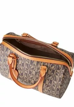 BONIA Dark Brown Monogram Large Satchel Bag -Cheap Bonia Store bonia 9534 2345146 4