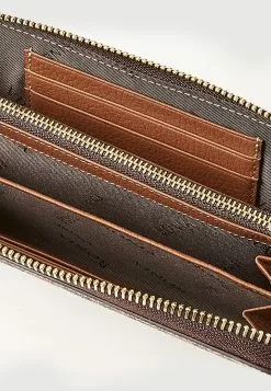 BONIA Brown Pisa Long Zippered Wallet -Cheap Bonia Store bonia 9540 1801146 7
