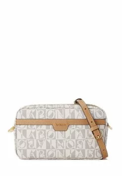 BONIA Latte Mauriuccia Monogram Belted Bag