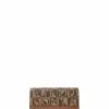 BONIA Brown Pisa Monogram 3 Fold Short Wallet