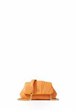 BONIA Magma Orange Croissant Crossbody Bag Small