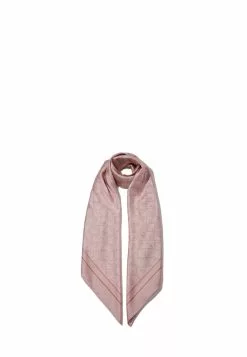 BONIA Pink Hexa Satin Square Scarf