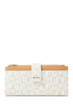 BONIA Latte Claire Marrone Long Wallet